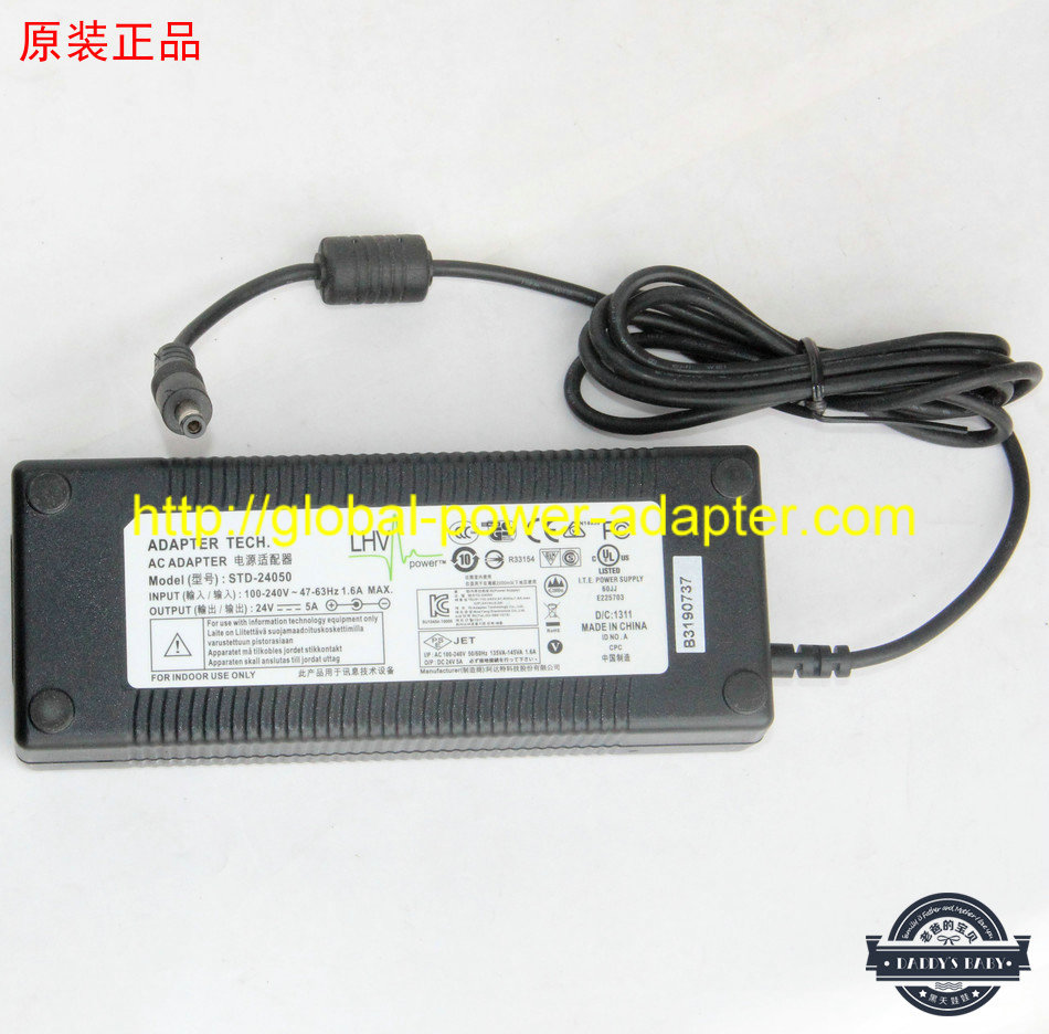 *Brand NEW* LHV DC24V 5A (120W)for STD-24050 AC DC Adapter POWER SUPPLY